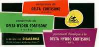 BUVARD - Laboratoires DELAGRANGE PARIS   DELTA CORTISONE - Droguerías