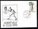 Romania  Special Cover 1992 With Winter Olympic Games Albertville Special Cancell. - Winter 1992: Albertville