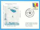 ROMANIA Cover 1990 Parachutism Demonstration - Parachutespringen