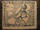 Foyer Du Français Antifasciste Mutiles De Guerre 25c Dentada Verde Guerra Civil War Viñeta Poster Stamp Label Cinderella - Viñetas De La Guerra Civil