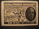 Foyer Du Français Antifasciste General Pozas 10c Negro Soldier Granada Grenade Guerra Civil War Viñeta Poster Stamp - Viñetas De La Guerra Civil