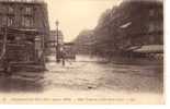 Inondations De Paris(Janvier 1910) Hôtel Terminus Et Rue Saint Lazare - Inondations