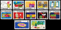 Canada (Scott No. 519-30 - Noël / 1970 / Christmas) (o) Série / Set - Gebruikt