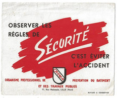 Buvard Securite Observer Les Regles BTP - S