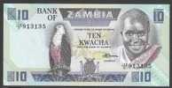 ZAMBIA : 10 Kwacha - P26e - 1986-88 - UNC - Zambia