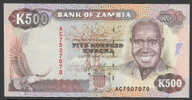 ZAMBIA : 500  Kwacha - P35 - 1991 - UNC - Zambia