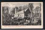 Early Postcard Sunday Service (2) At Kirk Braddan Church Isle Of Man - Ref 537 - Isle Of Man