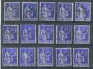 VEND N° 368 Id X 15 ( IMPRESSIONS DEFECTUEUSES ) - Used Stamps
