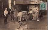 BELGIQUE : :1923:La VERRERIE:Etendage Des Cylindres. - Industrie