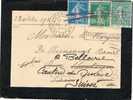 Carta Luto PARIS (Quai Valmy) 1922. REEXPEDITÉ - 1903-60 Semeuse Lignée