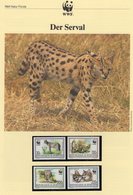 Serval WWF-Set 133 Burundi 1758/1 ** 25€ Raub-Katzen Naturschutz 1992 Dokumentation Fauna Wild-life Cats Of Africa - Nuevos