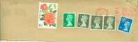 1990 ENVELOPPE TO USA - ¨RED CANCELL. - STAMP ZEGEL ROOS ROSE BLOEM FLOWER - Unclassified