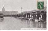 Inondations De Paris (Janvier 1910) Esplanade Des Invalides Cpa Animée - Inondations