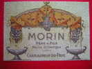 ETIQUETTE- MORIN-PERE ET FILS -NUITS ST GEORGES -CHATEAUNEUF DU PAPE - Rotwein