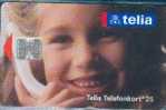 # SWEDEN 60105-025 Girl On Phone 25 Sc7 06.93  Tres Bon Etat - Sweden