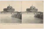 CPA STEREO ROME - CHATEAU ET PONT SAINT ANGE - Stereoskopie