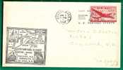 USA - 1947 FIRST AIR MAIL SERVICE Boston To Halifax, Yarmouth And St. John - COVER - Reception At Back - Enveloppes évenementielles