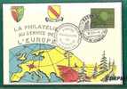 GERMANY - EUROPA-CEPT La Philatelie Au Service De L´Europe - VF CARD From Exposition Philatelique Forces Francaises - 1961