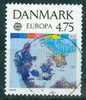 Denmark 1991 4.75k Sataellite Image Of Land Issue  #937 - Usati