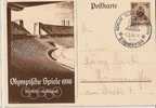 ALLEMAGNE:1936:2 Entiers Postaux Jeux Olympiques Berlin 1936.Oblit.spéc.Stade. - Zomer 1936: Berlijn