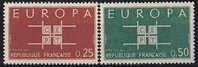 Francia 1963 Europa 2 Vl  Nuovi Serie Completa - 1963