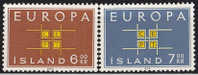 Islanda 1963 Europa 2 Vl  Nuovi Serie Completa - 1963