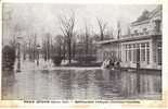 Paris Inondé (janvier 1910) Restaurant Ledoyen (Champs Elysées) Cpa Animée - Überschwemmungen