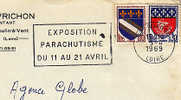1969 France 42 Loire Roanne Parachutisme Parachuting Parachute Paratroopers Para Parachutiste Paracadutisti Paracadutism - Parachutisme