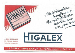 Buvard Higalex A Base De Poudre - Produits Pharmaceutiques