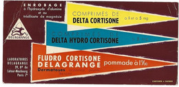 Buvard Laboratoires Delagrange Delta Hydro Cortisone - Chemist's