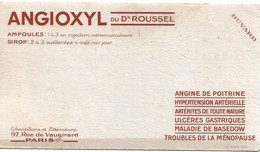 Buvard Angioxyl Du Dr Roussel - Produits Pharmaceutiques