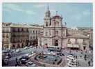 CALTANISSETTA, PIAZZA GARIBALDI E CHIESA DI S. SEBASTIANO, VG 1973, ANIMATA - Caltanissetta