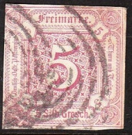 THURN & TAXIS 1859 Freimarken Ziffern 5 Kr. Braunpurpur Michel 18 - Afgestempeld