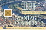 # Carte A Puce Cev ELBEUF Recto: Vue De L Agglomeration / Verso: Logo Du Cedre  - Tres Bon Etat - - Gift And Loyalty Cards