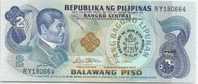 PHILIPPINES 2 PESOS BLUE MAN O/P POPE JPII VISIT ON P.159b FRONT & BACK  DATED 1981 UNC P.166  READ DESCRIPTION !! - Filipinas