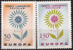 Turchia 1964 Europa 2 Vl  Nuovi Serie Completa - 1964