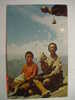 372 NEPAL  SHERPA BOYS AT THYANGOOCHE MONASTERY EVEREST    POSTCARD   YEARS  1960  OTHERS IN MY STORE - Népal