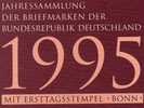 Jahressammlung 1995 Mit 41 ETB, BRD 1772-1833 SST 160€ Ersttagblatt Illustrationen/documentation In Year-book Of Germany - Verzamelingen (in Albums)