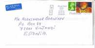 GOOD GB Postal Cover To ESTONIA 2002 - Good Stamped: Elizabeth II ; Christmas - Briefe U. Dokumente