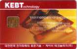 COREE DU SUD CARTE A PUCE CHIP CARD KEBT TRES RARE - Korea, South