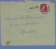 832 Op Brief Met Cirkelstempel ARLON, Met Naamstempel (Griffe) MUSSON  (VK) - 1936-1957 Open Kraag