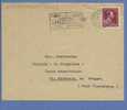 832 Op Brief Met Cirkelstempel BRUSSEL, Met Naamstempel (Griffe) NIEUWERKERKEN (AALST)  (VK) - 1936-1957 Offener Kragen