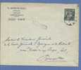 768 Op Brief Met Cirkelstempel GENT , Met Naamstempel (Griffe) LOCHRISTI (VK) - 1948 Export