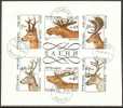 Bulgaria 1987 Mi# Block 172 Used - Deer - Gebruikt