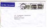 GOOD CANADA Postal Cover To ESTONIA 2002 - Good Stamped: Flags - Brieven En Documenten