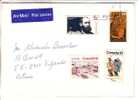 GOOD CANADA Postal Cover To ESTONIA 1998 - Good Stamped - Cartas & Documentos