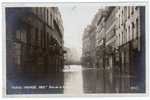 Carte Photo PARIS INONDE 1910, Rue De La Roquette - Inondations, 11, 11e - Paris (11)