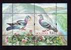 Birds;Pigeons 2010 Block, Stamps MNH / Moldova,Moldavie. - Kranichvögel