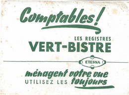 Buvard Comptables Les Registres Vert Bistre - Papeterie