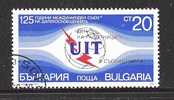 BULGARIA  - 1990 - VALORE OBLITERATO DA 20 S. DEDICATO AL 125° ANNIVERSARIO DELL´ U.I.T.  - IN OTTIME CONDIZIONI. - Gebruikt